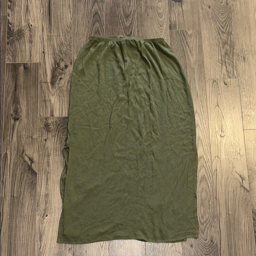 Kathie Lee Collection Olive Maxi Skirt